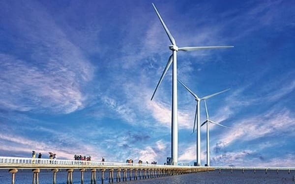 điện gió và điện năng lượng mặt trời kết hợp